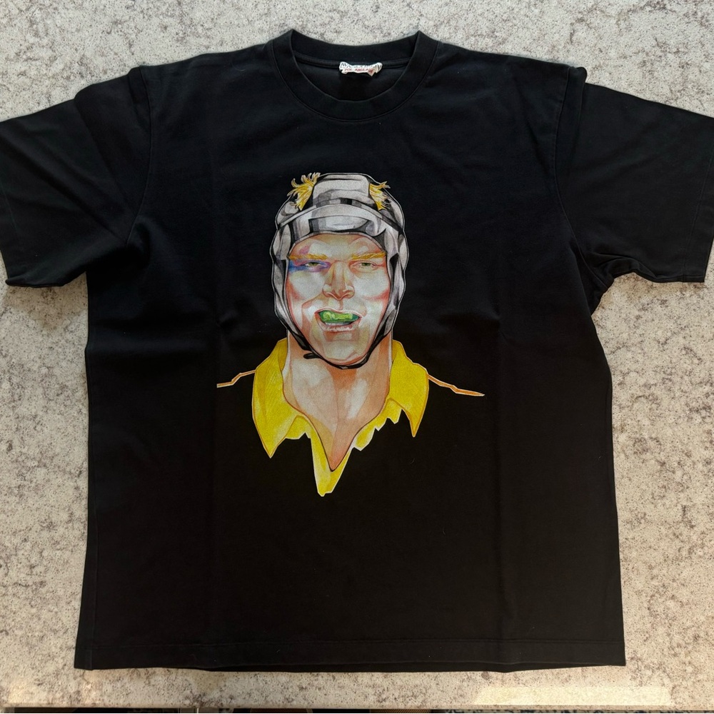 JWANDERSON - OVERSIZED PRINTED RUGBY FACE T-SHIRT